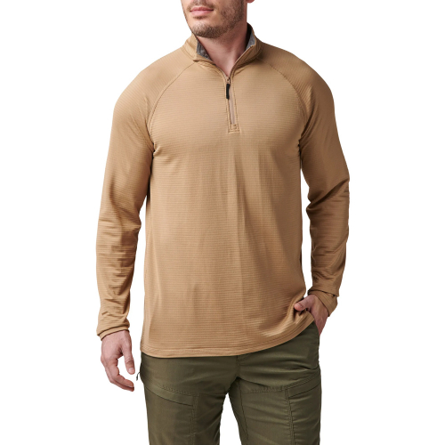 5.11 Stratos 1/4 Zip Coyote in the group Clothing / Longsleeved shirts at Wizeguy Sweden AB (511-top-0004x-R)