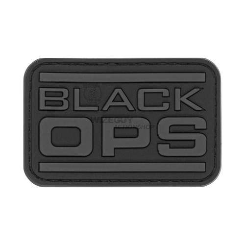 3D Rubber Patch: Black OPS Black in the group Tactical Gear / Patches at Wizeguy Sweden AB (JTG-020413)