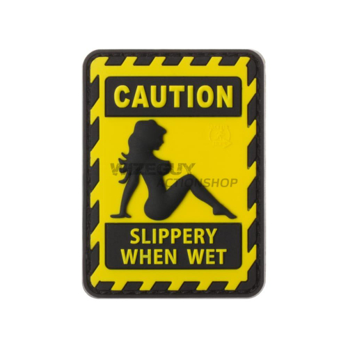 3D Rubber Patch: Slippery when Wet in the group Tactical Gear / Patches at Wizeguy Sweden AB (JTG-027874)