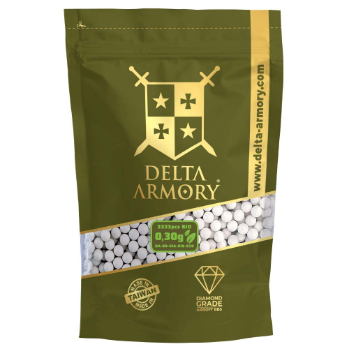 Delta Armory Diamond BIO BBs 0.30g 1kg in the group Airsoft / Airsoft BBs / Soft air gun bullets at Wizeguy Sweden AB (as-da-bb-1004)