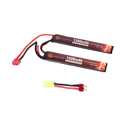 Evolution Li-Po Ultra Power 7.4V 1300mAh in the group Airsoft / Batteries and chargers at Wizeguy Sweden AB (as-evo-bat-0001)