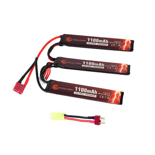 Evolution Li-Po Ultra Power 11,1V 1100mAh in the group Airsoft / Batteries and chargers at Wizeguy Sweden AB (as-evo-bat-0002)